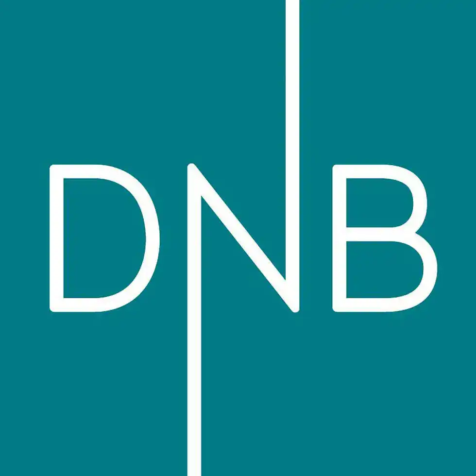 DNB logo, bygge og entreprenør firma, solid byggtjeneste, byggproffene markedsføring, bygg og anlegg i Norge.